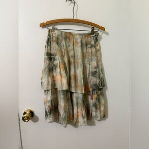 Regarde! Tie-Dye Tiered Skirt Whimsical Y2K size Medium